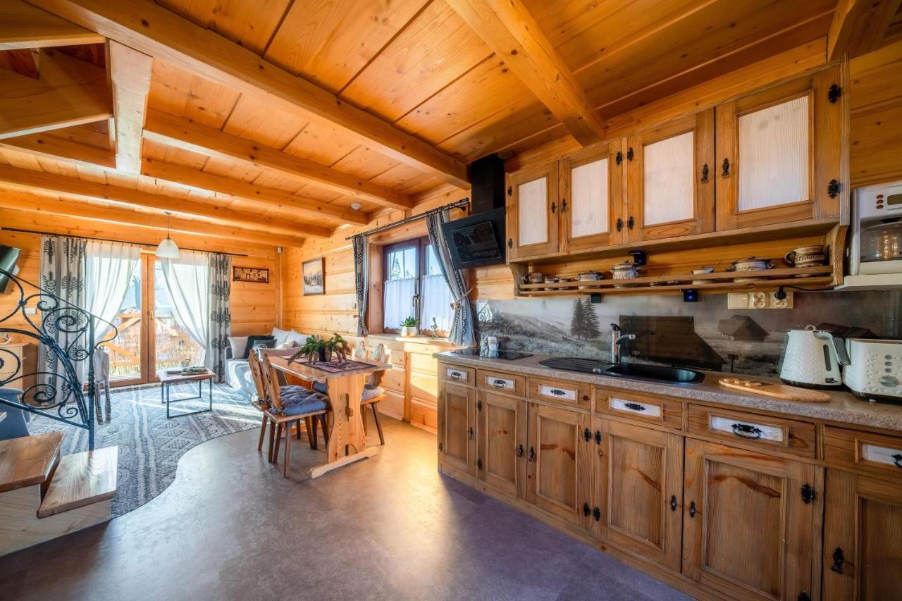 Domki Widokowe Wooden Luxury Chalet & Jacuzzi Zab Exterior foto