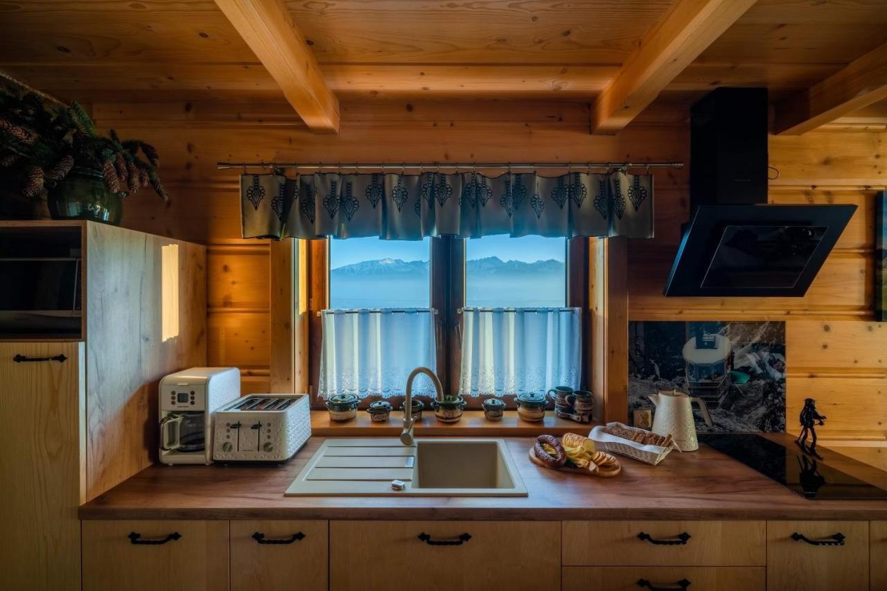 Domki Widokowe Wooden Luxury Chalet & Jacuzzi Zab Exterior foto
