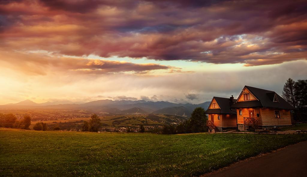 Domki Widokowe Wooden Luxury Chalet & Jacuzzi Zab Exterior foto